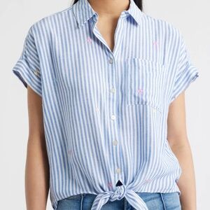 Beachlunchlounge Button Down with Beach Umbrella XS NWT